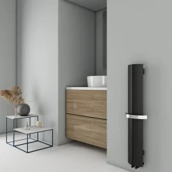 Carisa Nixie Bath Designer Aluminium Vertical Radiator & Towel Rail