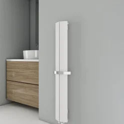 Carisa Nixie Bath Designer Aluminium Vertical Radiator & Towel Rail