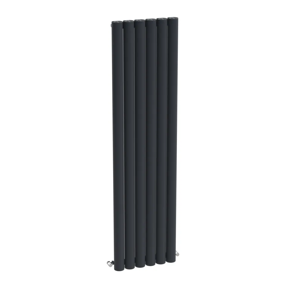 Carisa Otto Oval Single Panel Vertical Aluminium Radiator