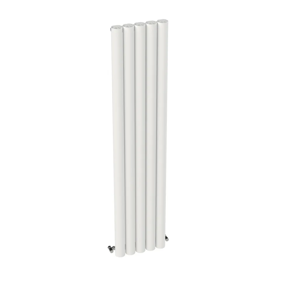 Carisa Otto Oval Single Panel Vertical Aluminium Radiator