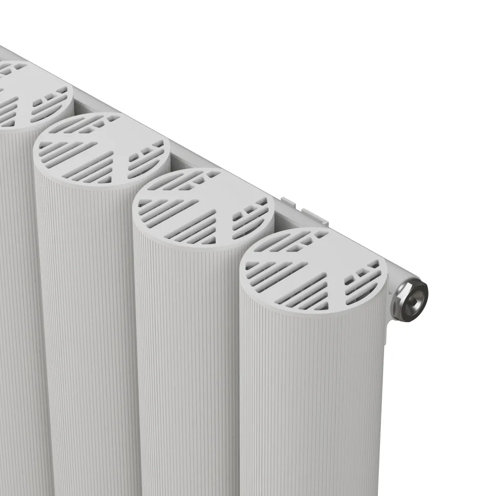 Carisa Otto Oval Single Panel Vertical Aluminium Radiator