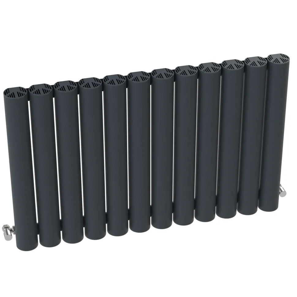 Carisa Otto Oval Single Panel Horizontal Aluminium Radiator