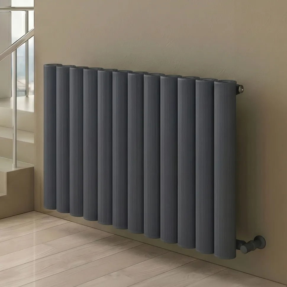 Carisa Otto Oval Single Panel Horizontal Aluminium Radiator