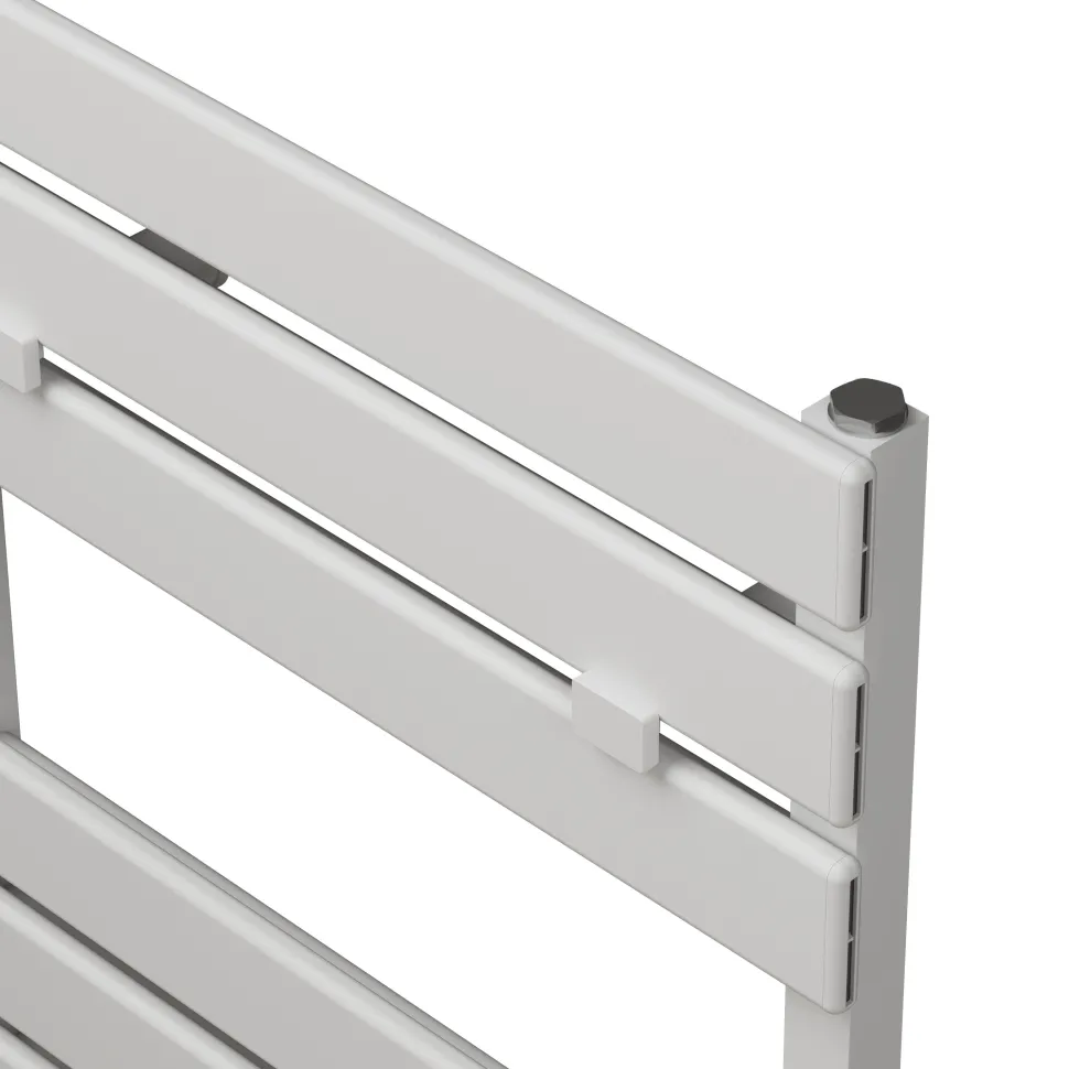 Carisa Plata Bath Flat Panel Aluminium Heated Towel Rail