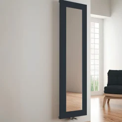 Carisa Quadro Vertical Mirrored Aluminium Radiator