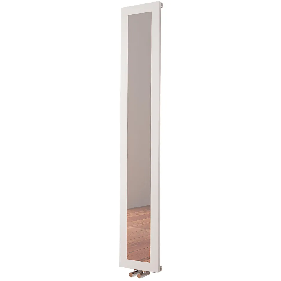 Carisa Quadro Vertical Mirrored Aluminium Radiator