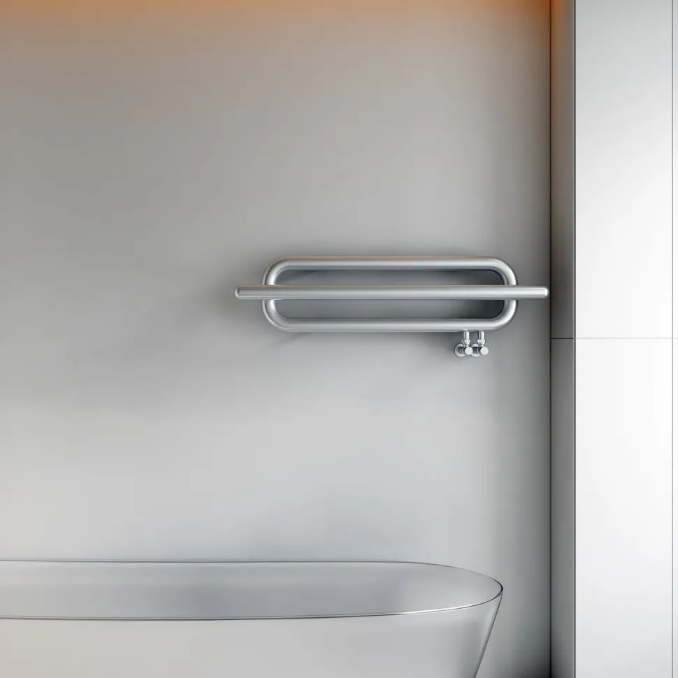 Carisa Swing Stainless Steel Designer Heated Towel Rail
