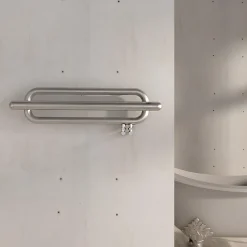 Carisa Swing Stainless Steel Designer Heated Towel Rail