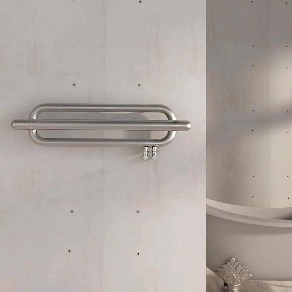 Carisa Swing Stainless Steel Designer Heated Towel Rail