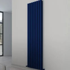Carisa Tallis Oval Double Panel Vertical Aluminium Radiator