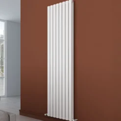 Carisa Tallis Oval Double Panel Vertical Aluminium Radiator