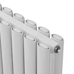 Carisa Tallis Oval Double Panel Vertical Aluminium Radiator