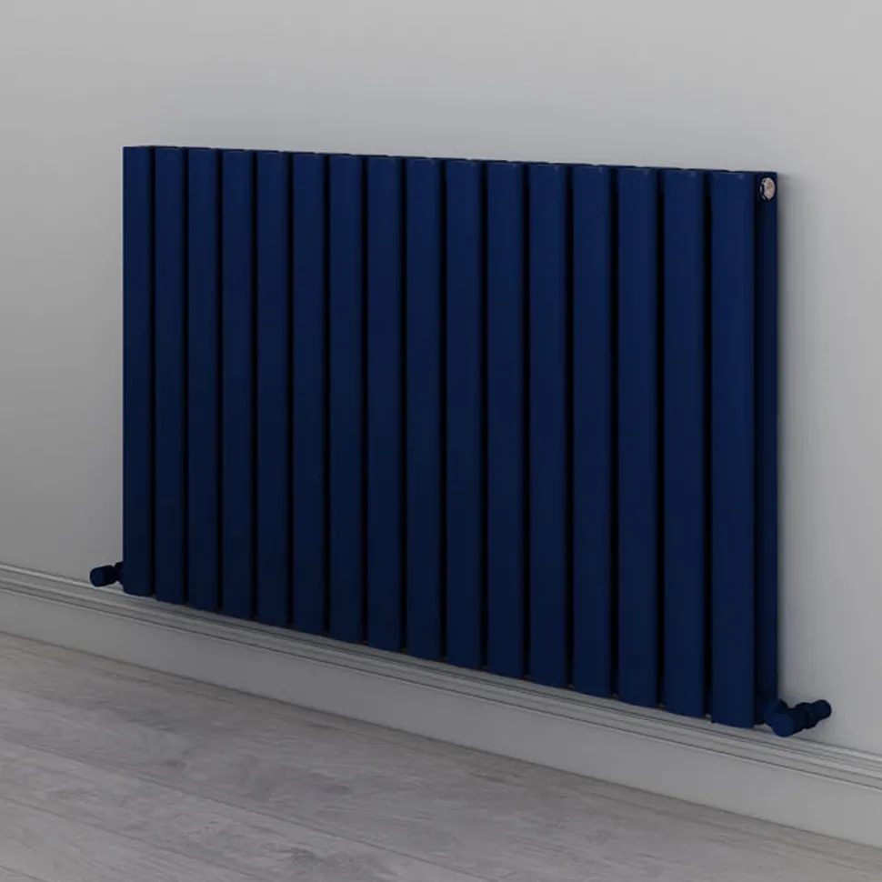 Carisa Tallis Oval Double Panel Horizontal Aluminium Radiator