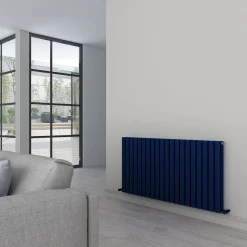 Carisa Tallis Oval Double Panel Horizontal Aluminium Radiator