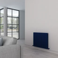 Carisa Tallis Oval Double Panel Horizontal Aluminium Radiator