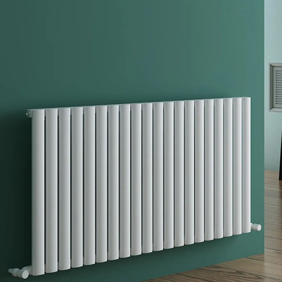Carisa Tallis Oval Single Panel Horizontal Aluminium Radiator