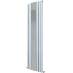 Carisa Tallis Vertical Single Panel Mirror Aluminium Radiator - 1800 x 550mm