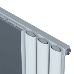 Carisa Tallis Vertical Single Panel Mirror Aluminium Radiator - 1800 x 550mm