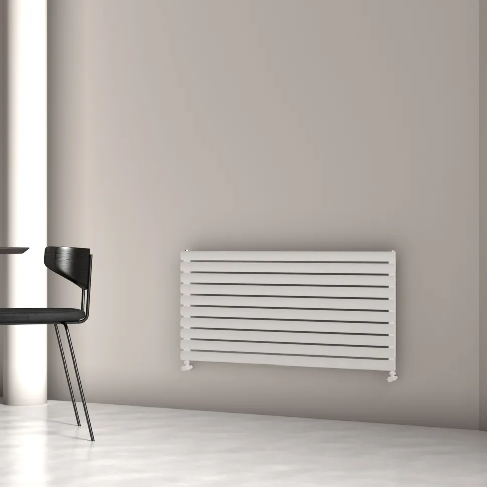 Carisa Tallis XL Oval Single Panel Horizontal Aluminium Radiator
