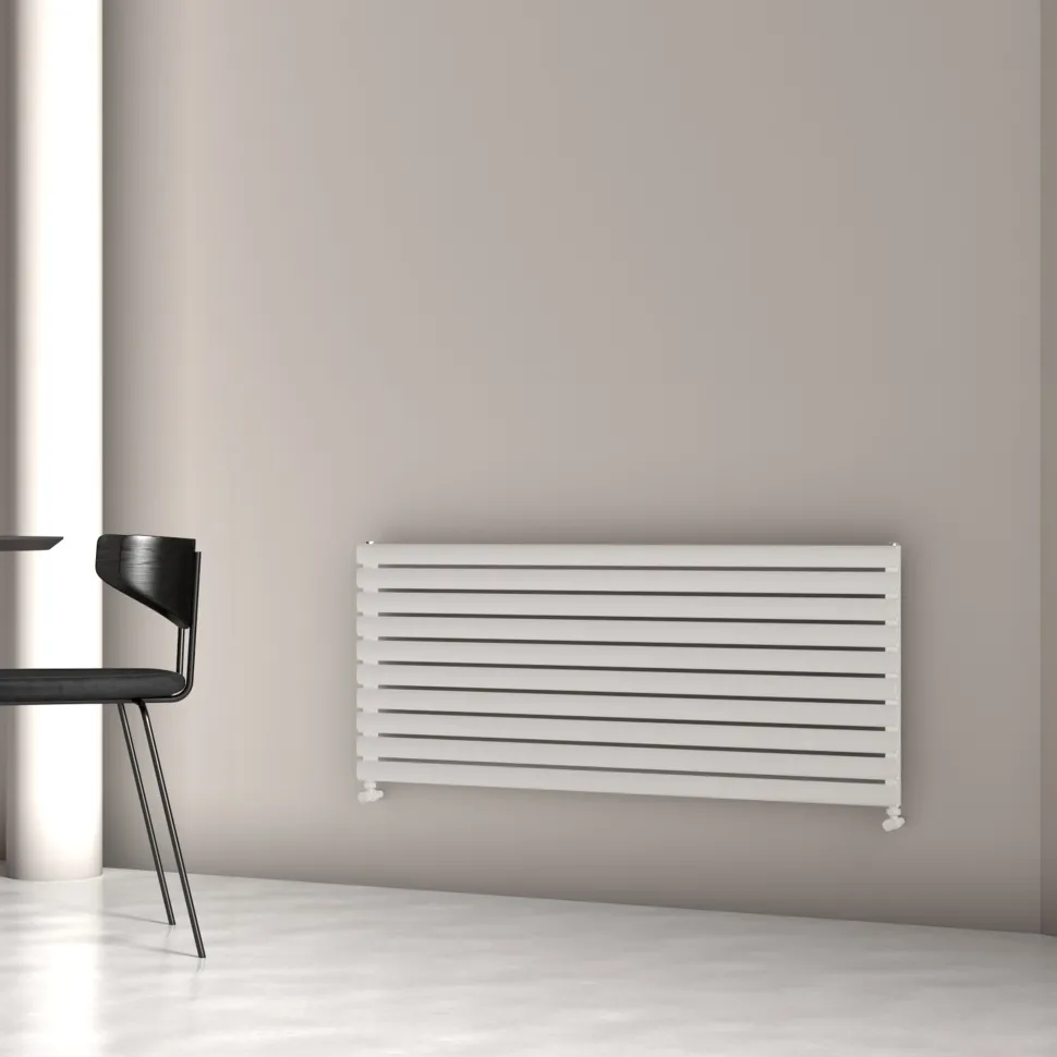 Carisa Tallis XL Oval Single Panel Horizontal Aluminium Radiator