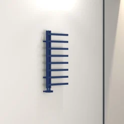 Carisa Terra L Offset Aluminium Heated Towel Rail