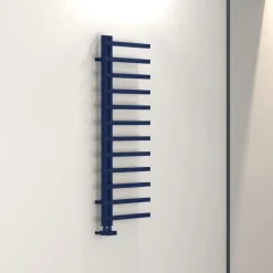 Carisa Terra L Offset Aluminium Heated Towel Rail