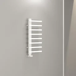 Carisa Terra L Offset Aluminium Heated Towel Rail
