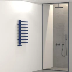 Carisa Terra L Offset Aluminium Heated Towel Rail