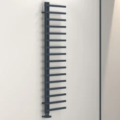 Carisa Terra L Offset Aluminium Heated Towel Rail