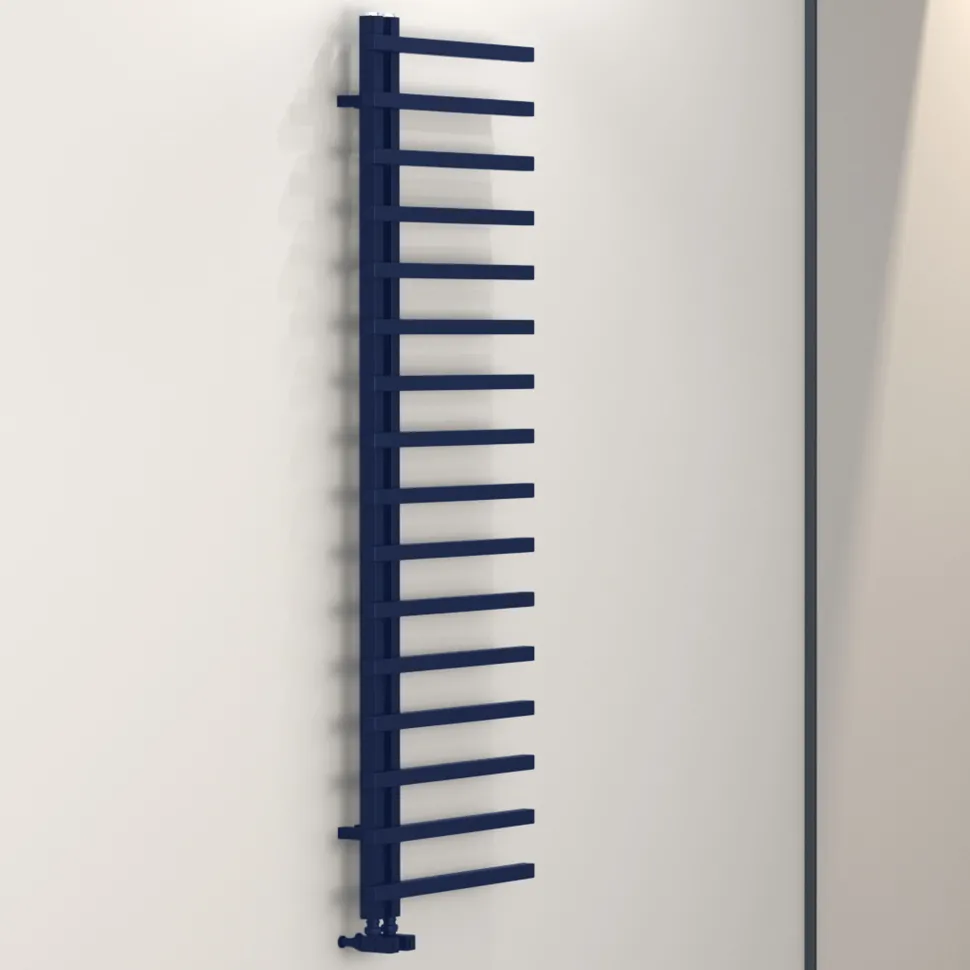 Carisa Terra L Offset Aluminium Heated Towel Rail