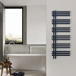 Carisa Terra Offset Aluminium Heated Towel Rail