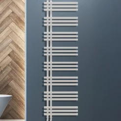 Carisa Terra Offset Aluminium Heated Towel Rail