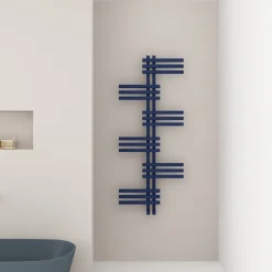Carisa Unico Offset Aluminium Designer Heated Towel Rail