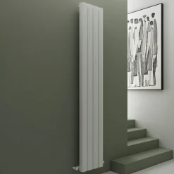 Carisa Vesta Oval Single Panel Vertical Aluminium Radiator