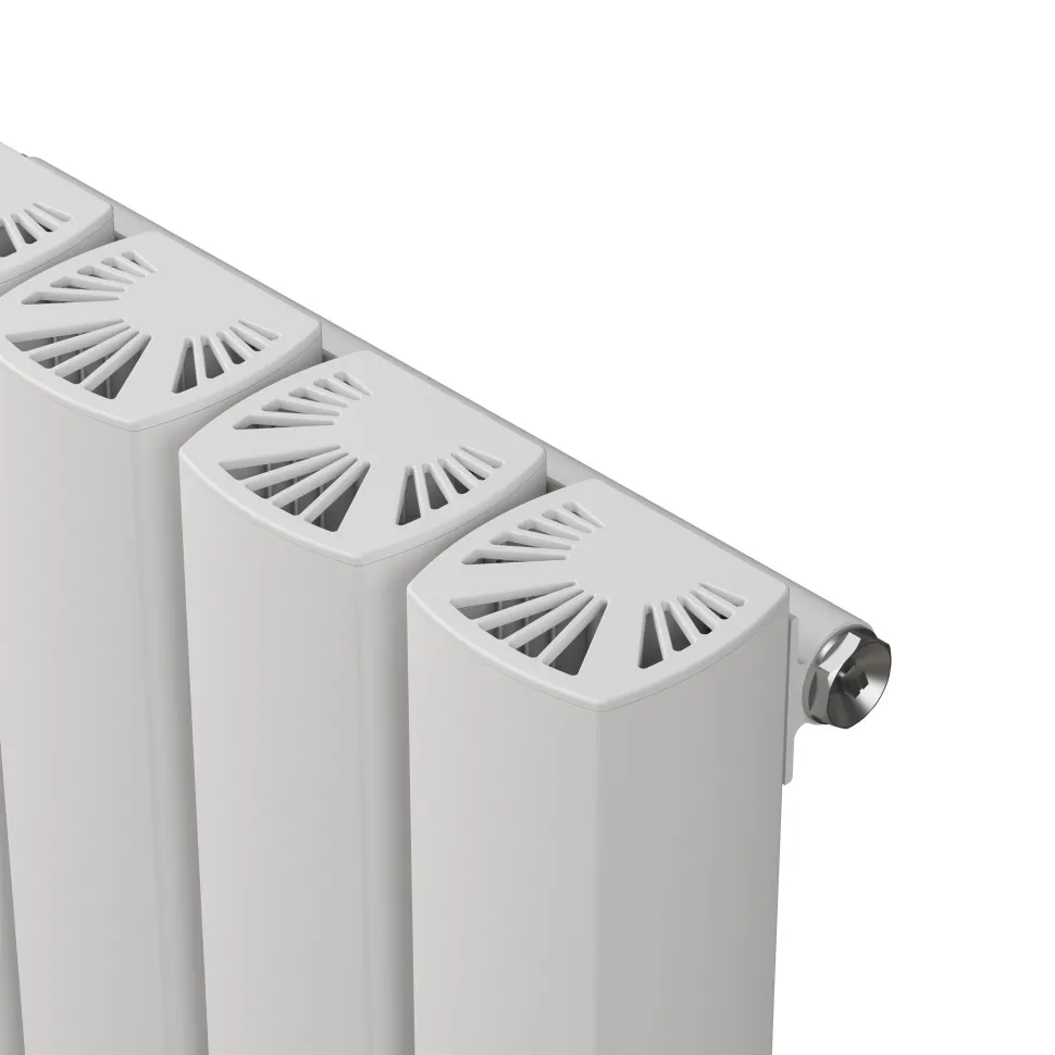 Carisa Vesta Oval Single Panel Vertical Aluminium Radiator