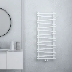 Carisa Vivek Angled Designer Aluminium Heated Towel Rail