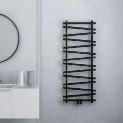 Carisa Vivek Angled Designer Aluminium Heated Towel Rail