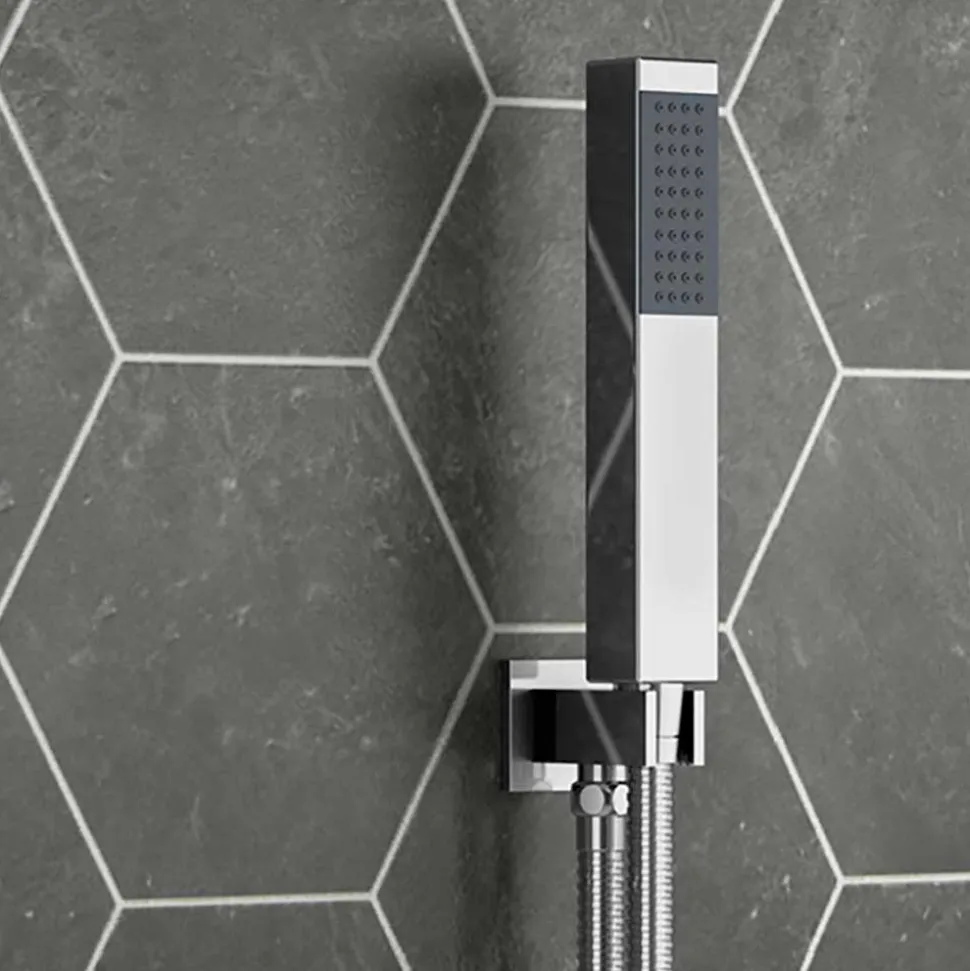 Carter Concealed Shower Valve, Fixed Shower Head, Handset & Overflow Bath Filler