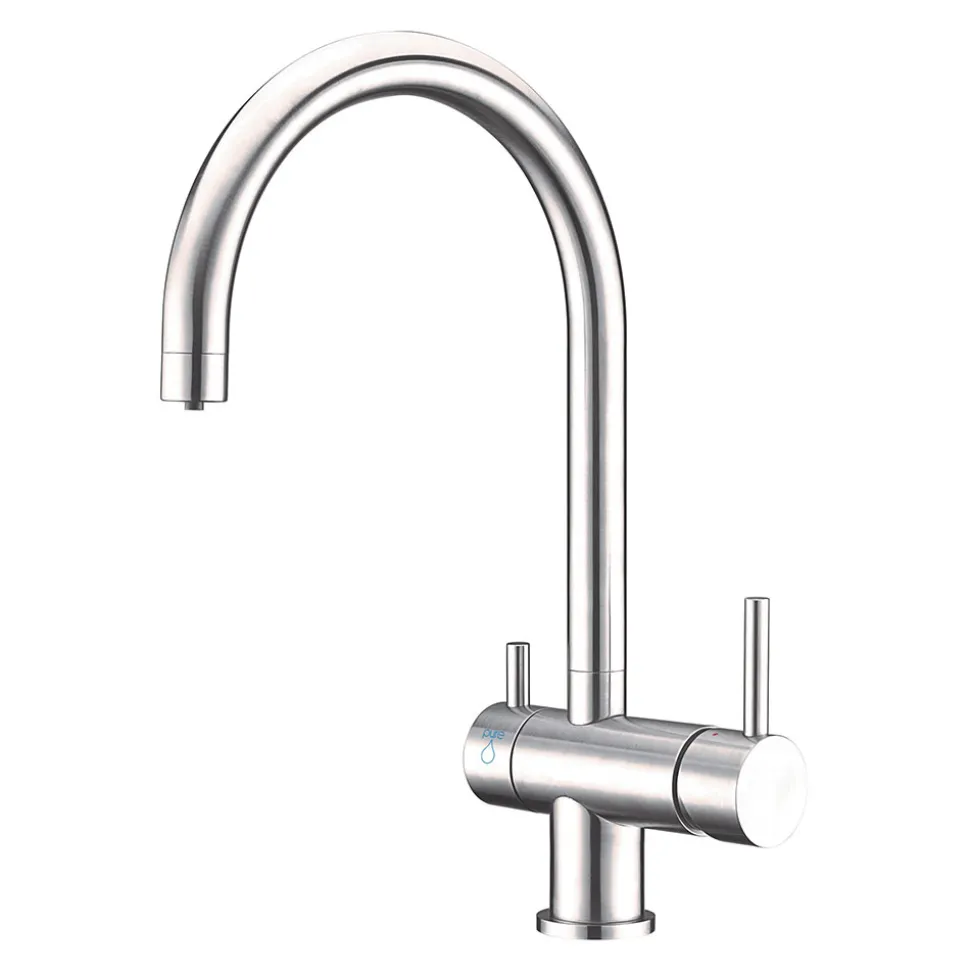 Clearwater Aquarius Filtered Mono Kitchen Mixer with Swivel Spout & Ultrapure Cartridge – Stainless Steel