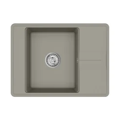 Clearwater Arina 1 Bowl Granite Composite Kitchen Sink with Reversible Drainer - 670 x 500mm