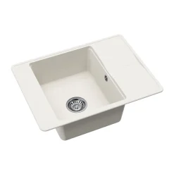 Clearwater Arina 1 Bowl Granite Composite Kitchen Sink with Reversible Drainer - 670 x 500mm