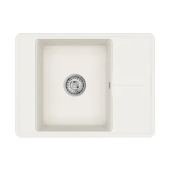 Clearwater Arina 1 Bowl Granite Composite Kitchen Sink with Reversible Drainer - 670 x 500mm