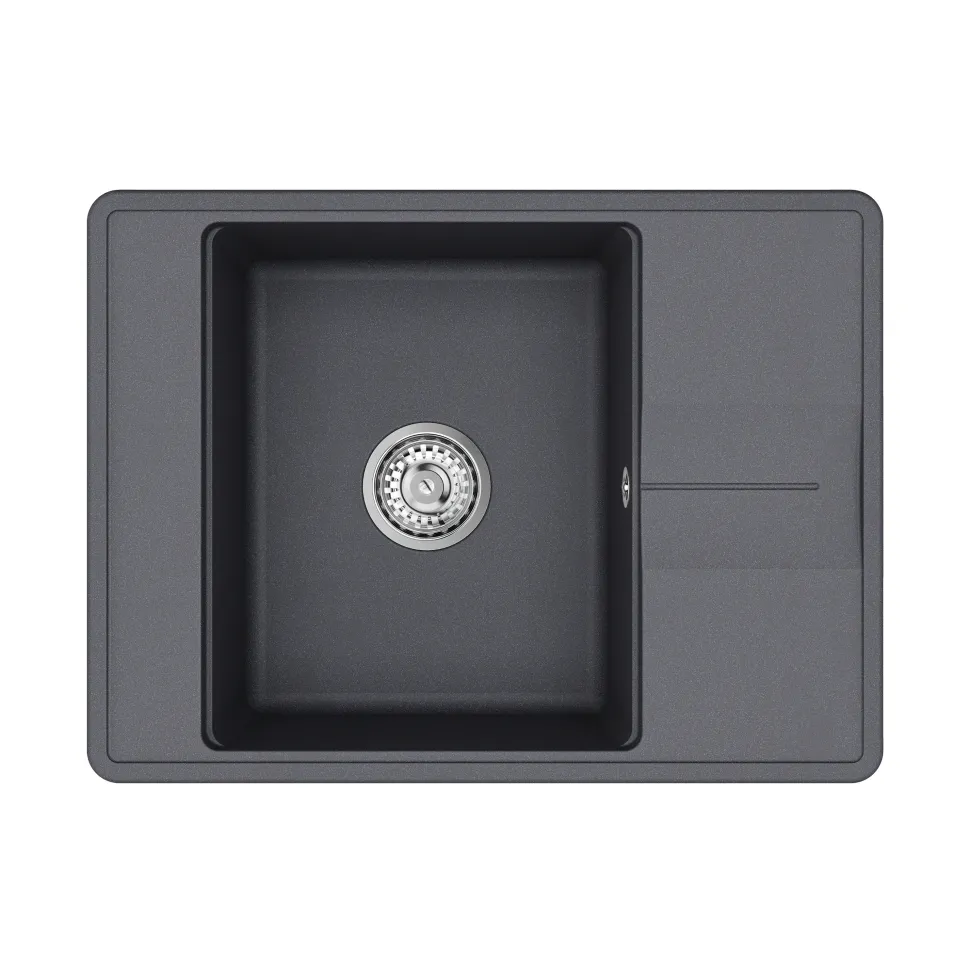 Clearwater Arina 1 Bowl Granite Composite Kitchen Sink with Reversible Drainer - 670 x 500mm