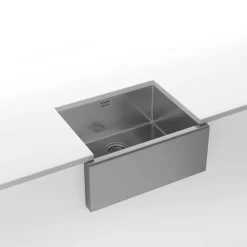 Clearwater Belfast Brushed Stainless Steel Kitchen Sink & Waste - 600 x 465mm