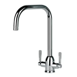Clearwater Camillo Twin Lever Mono Sink Mixer with Swivel Spout