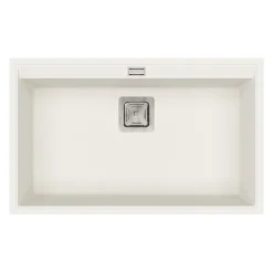Clearwater Capri 1 Bowl Granite Composite Inset/Undermount Kitchen Sink - 740 x 455mm