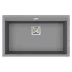 Clearwater Capri 1 Bowl Granite Composite Inset/Undermount Kitchen Sink - 740 x 455mm