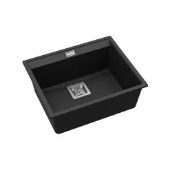 Clearwater Capri 1 Bowl Granite Composite Inset/Undermount Kitchen Sink - 505 x 405mm