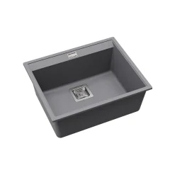 Clearwater Capri 1 Bowl Granite Composite Inset/Undermount Kitchen Sink - 505 x 405mm