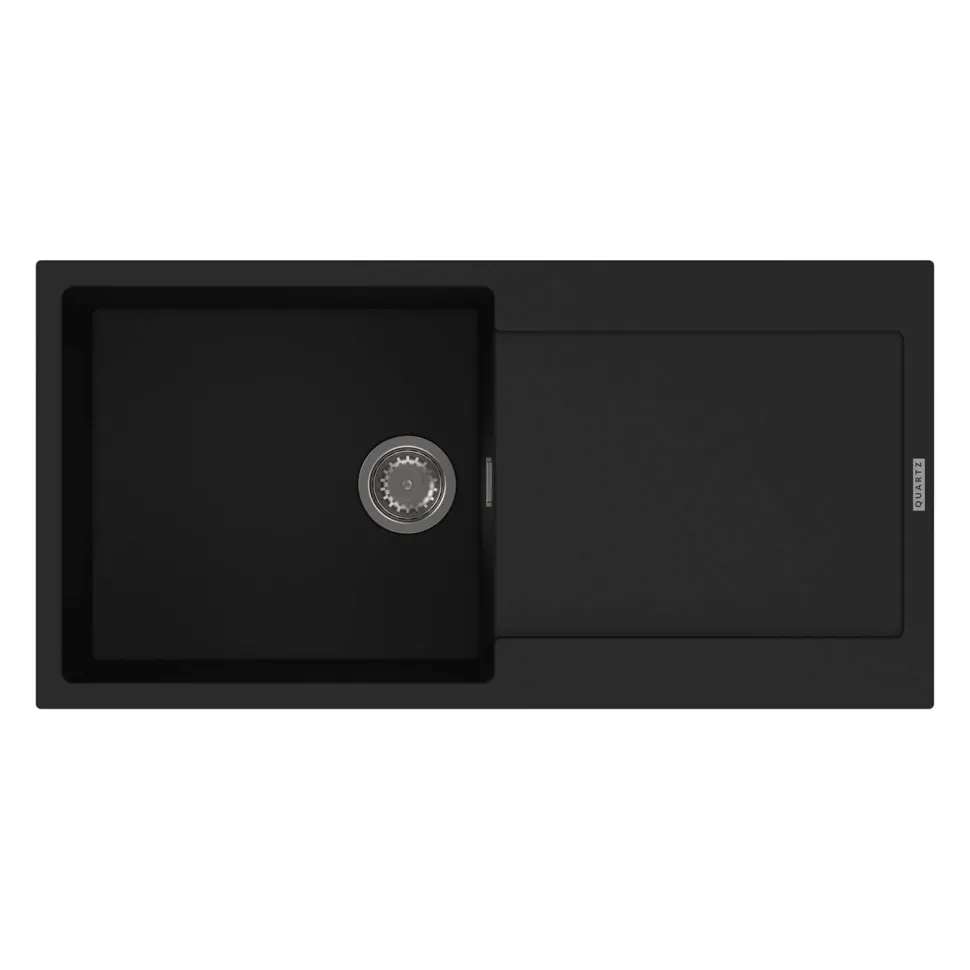 Clearwater Carina 1 Bowl Granite Composite Sink & Waste with Reversible Drainer - 1000 x 500mm
